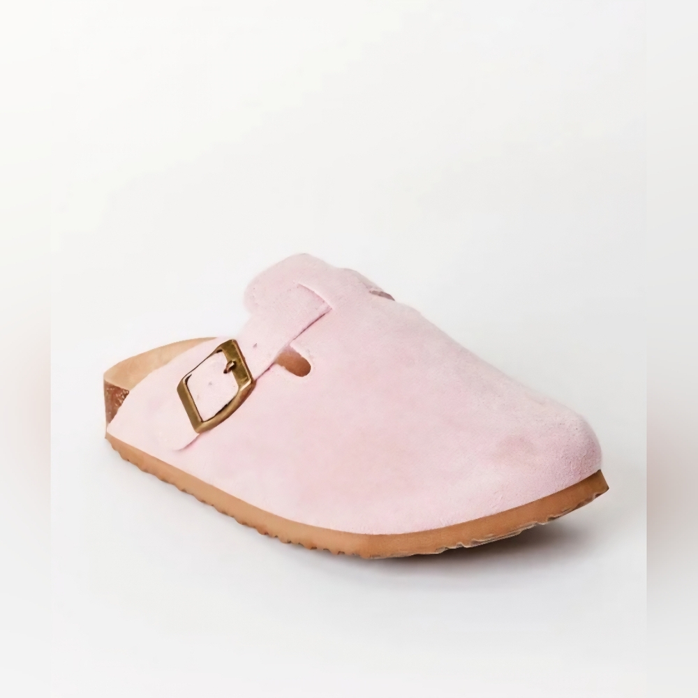 Fabkids- Pink Suede Clogs